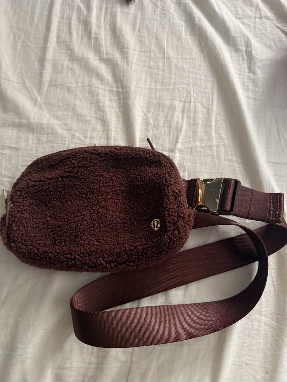 lululemon athletica Brown Sherpa Mini Belt Bag